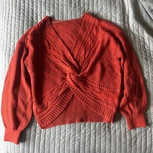 Fashion Nova twist front sweater
